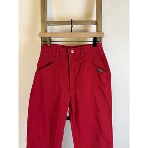 Vintage Rockies Rocky Mountain Jeans Red Womens 9/10 LONG Bareback Western